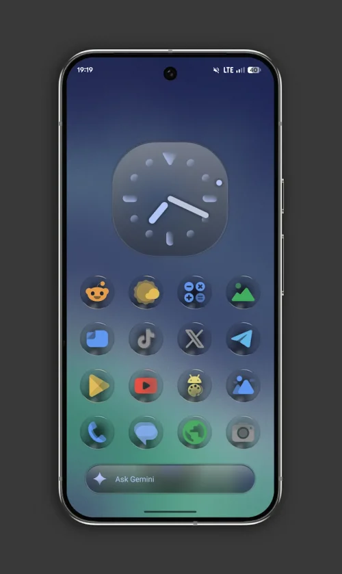 Glassy Colors Icons