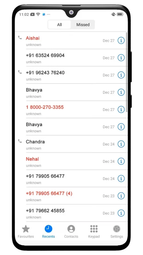 iCall Dialer Contacts & Calls