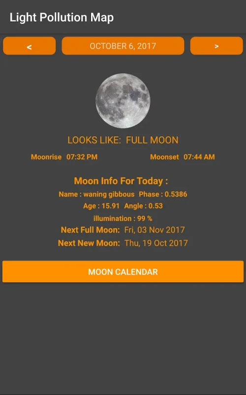 Light Pollution Map – Dark Sky