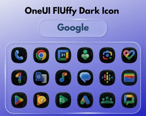 OneUI Fluffy Dark Icons
