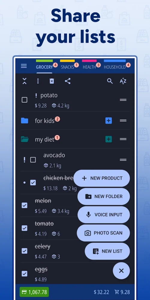 Shopping List – Enchan Li