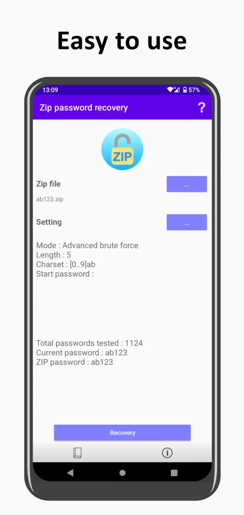 ZIP password recovery