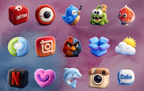 Fluffy 3D – Icon Pack