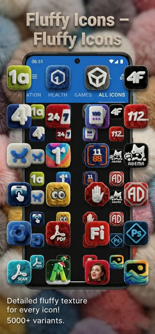 Fluffy 3D Icon Pack