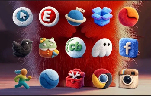 Fluffy 3D – Icon Pack