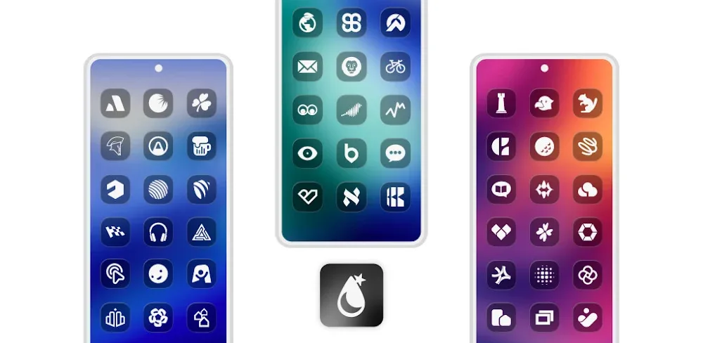 iGlass Dark OS 26 Icon Pack