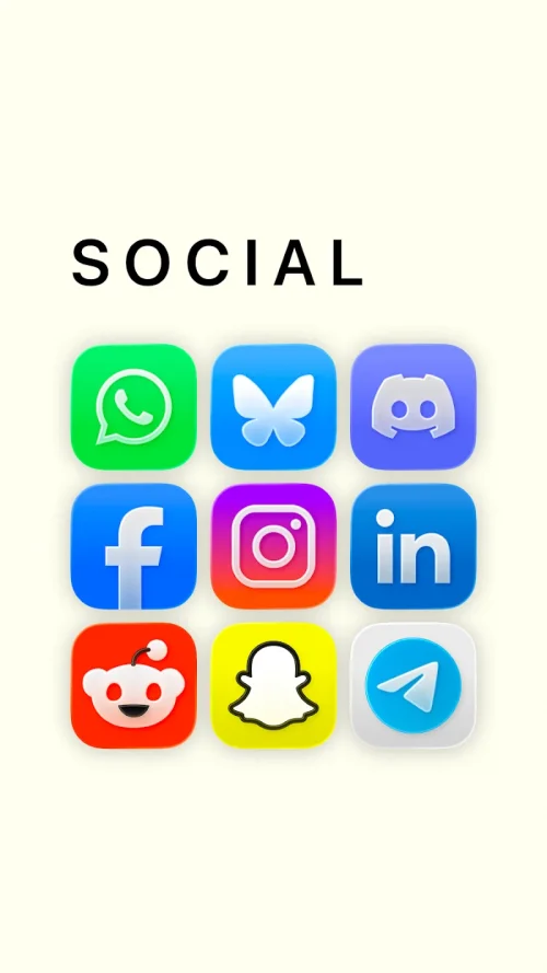 LiqUI Glossy – Light Icon Pack