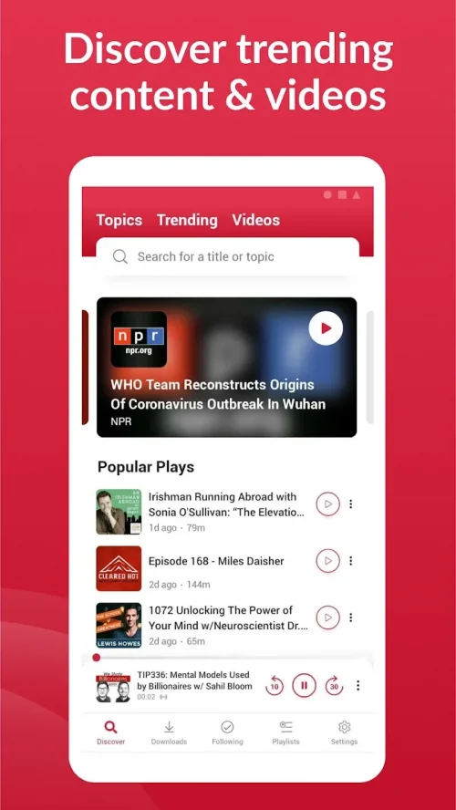 Offline Podcast App: Player FM