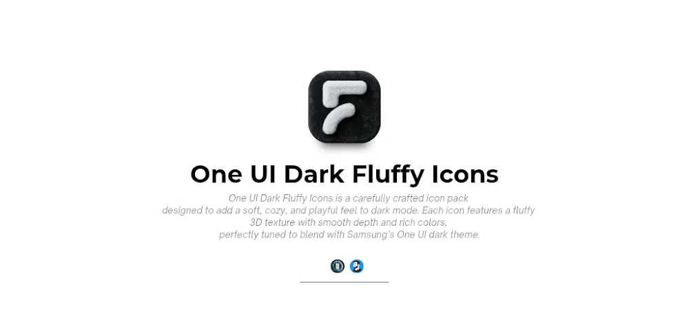 OneUi Dark Fluffy Icons