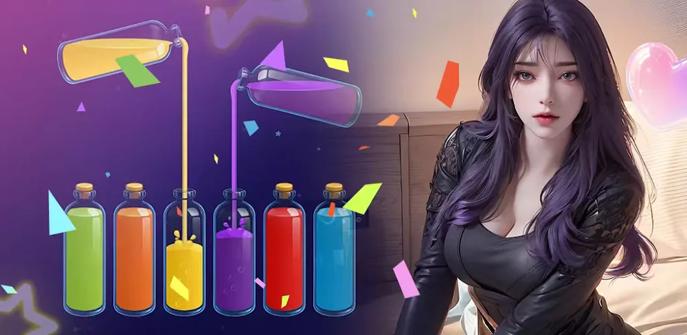 Water Sort:Romance Girl