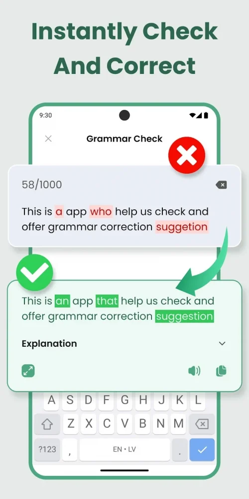 Glance: AI Grammar & Writing