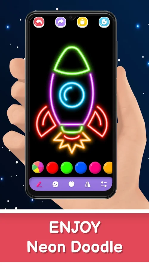 Magic Doodle Art – Neon Glow