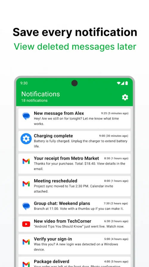 Notification History