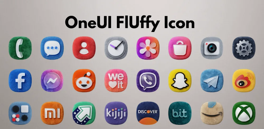OneUI Fluffy Glass Icons