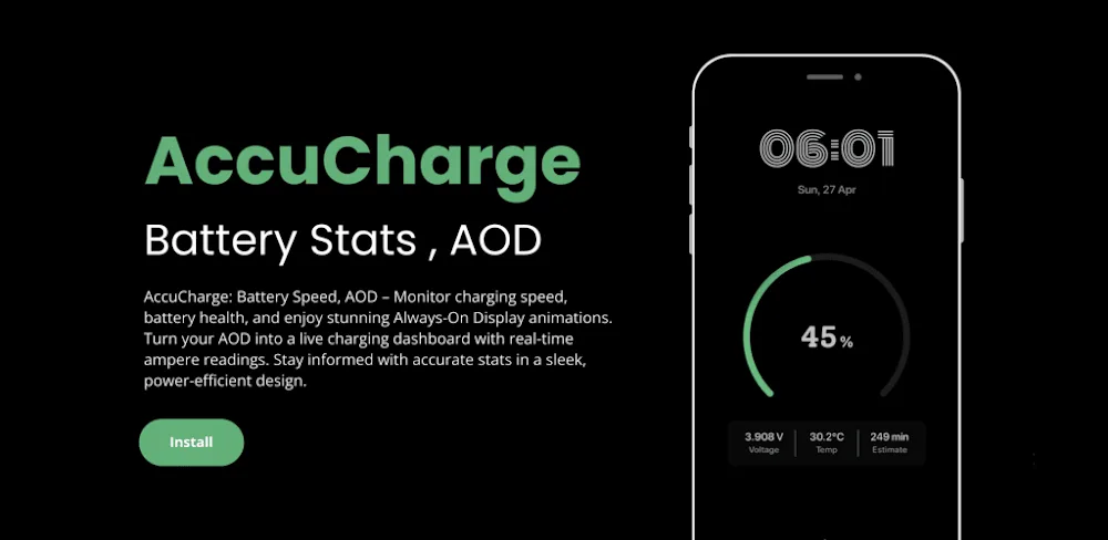 AccuCharge: Battery Speed, AOD