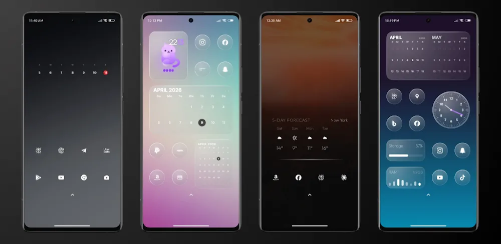 Glassy Widgets