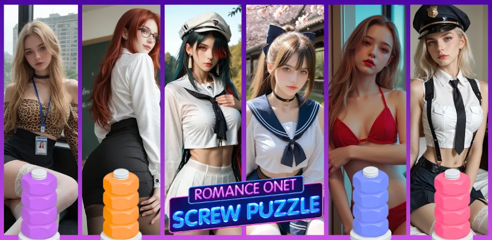 Romance Onet: Screw Puzzle