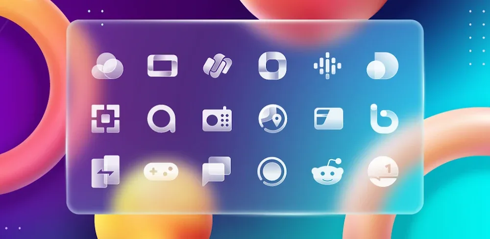 Glass UI - Shapeless Icon Pack