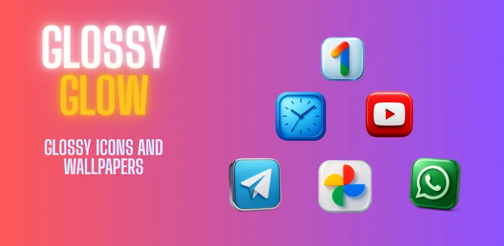 Glossy Glow Icon Pack