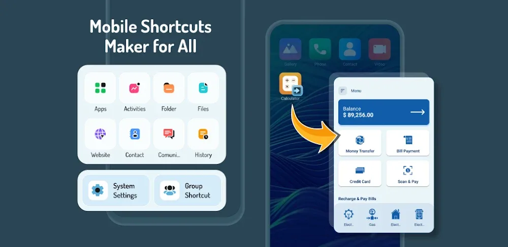 Mobile Shortcuts Maker for All