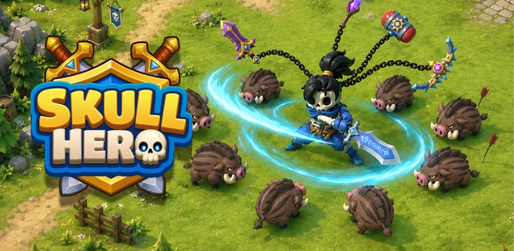 Skull Hero : XP Farm RPG