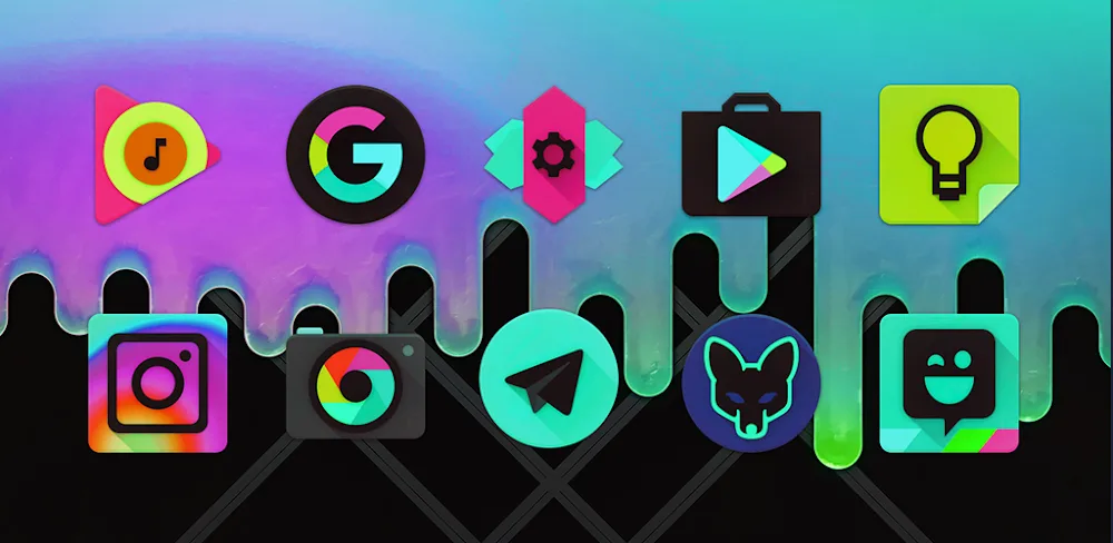 Black Light Icon Pack