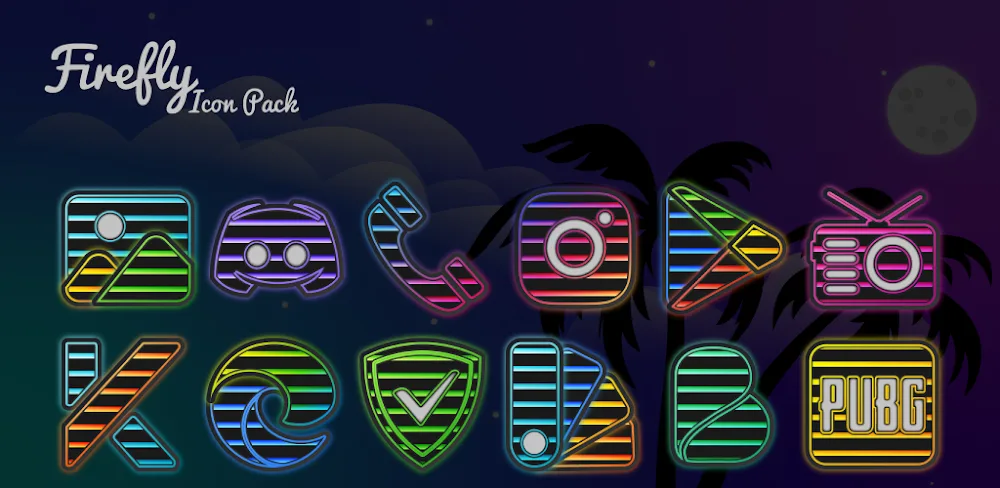 Firefly Neon Icon Pack