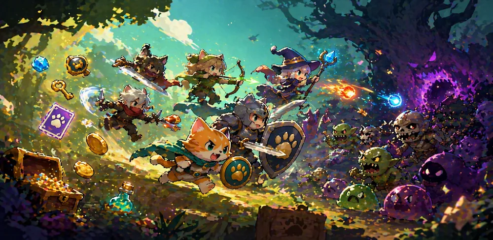 Kitty Guardians-Pixel Idle RPG