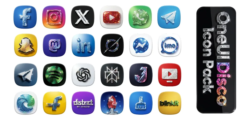 OneUi Disco Icons