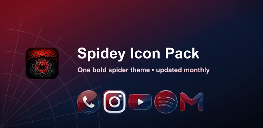 Spider icon pack