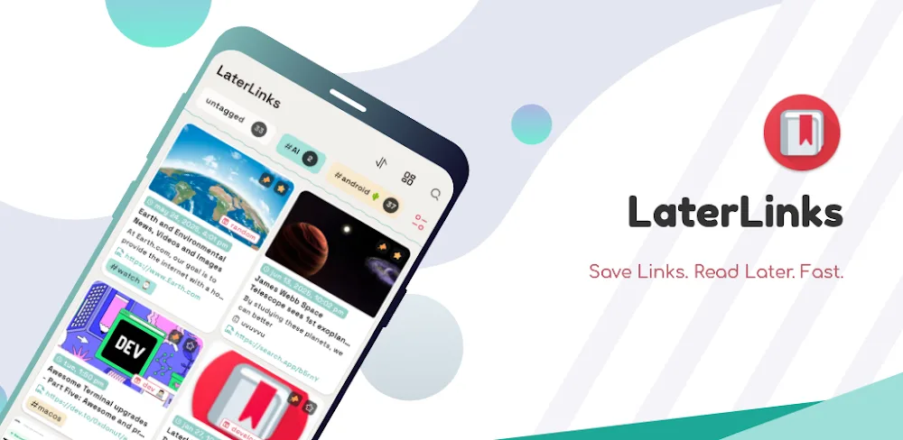 LaterLinks: Bookmark Saver