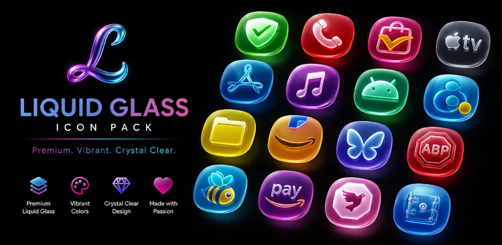 Liquid Glass Icon Pack