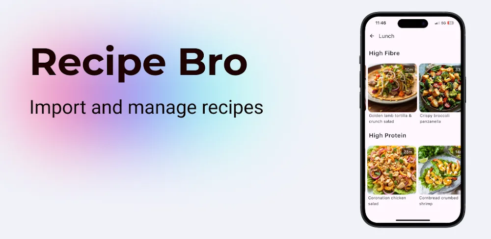 Recipe organizer: Recipe Bro