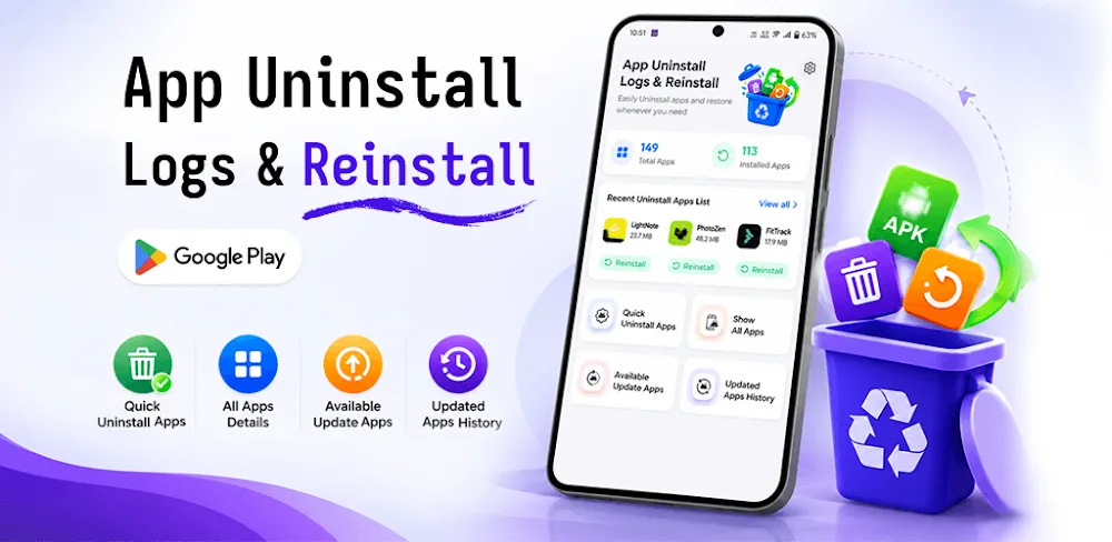 App Uninstall Logs & Reinstall