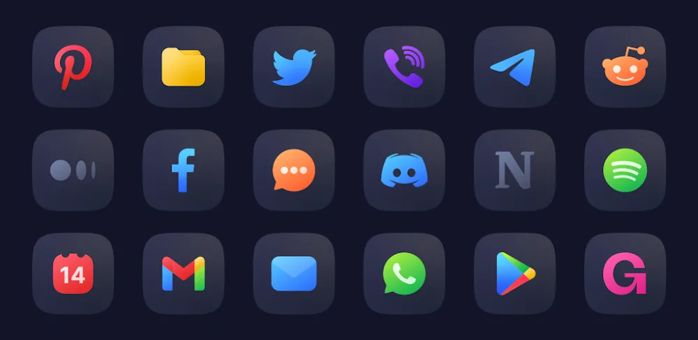 Ares Dark Icon Pack