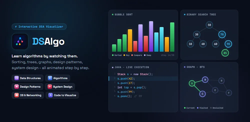 DSAlgo – Algorithms Visualizer