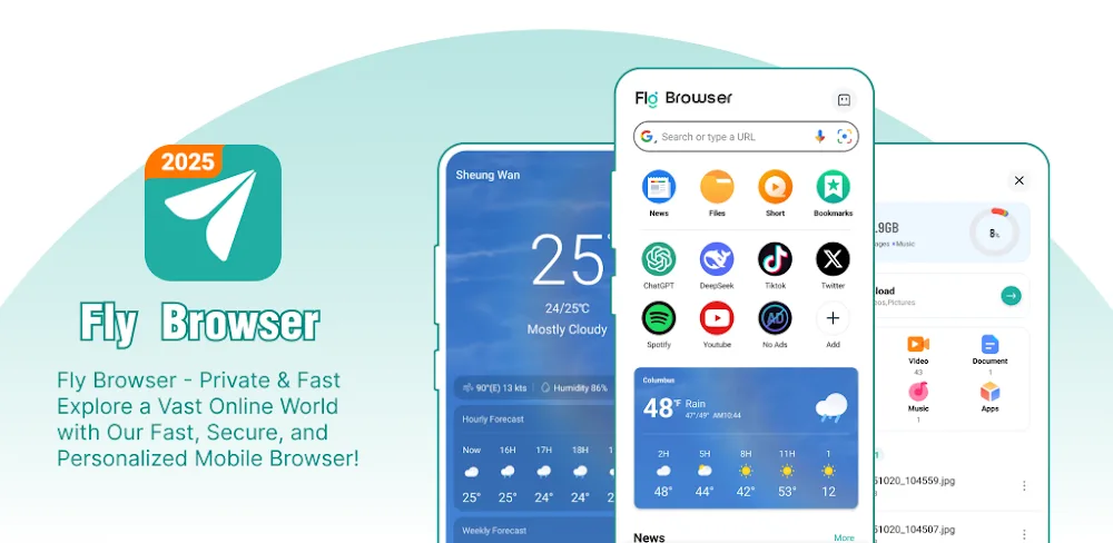Fly Browser-Search & Private