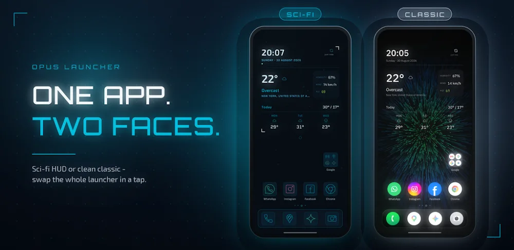 Opus Launcher Sci-Fi Themes