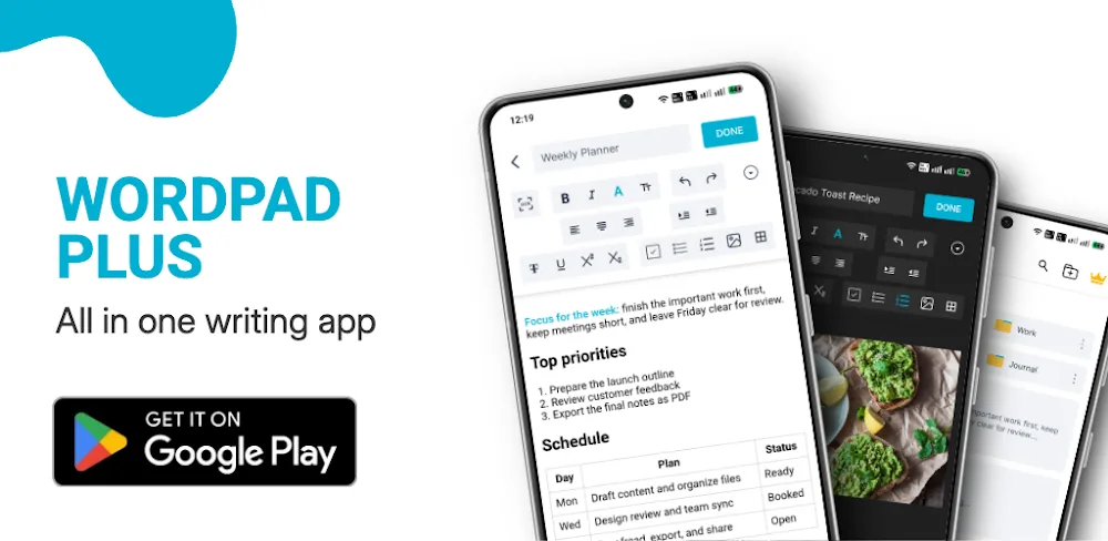 Wordpad Plus: Word Processor