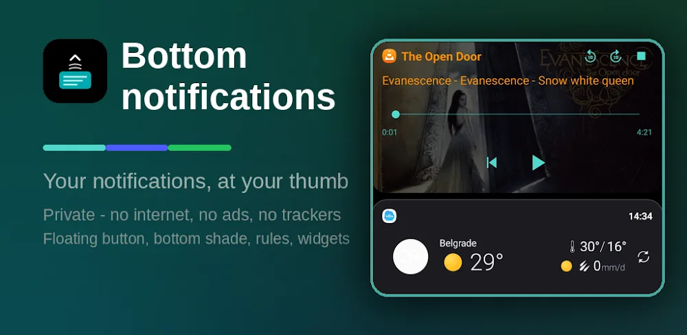 Bottom notifications