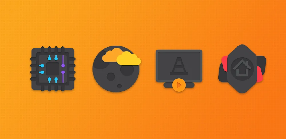 Crispy Dark Icon Pack