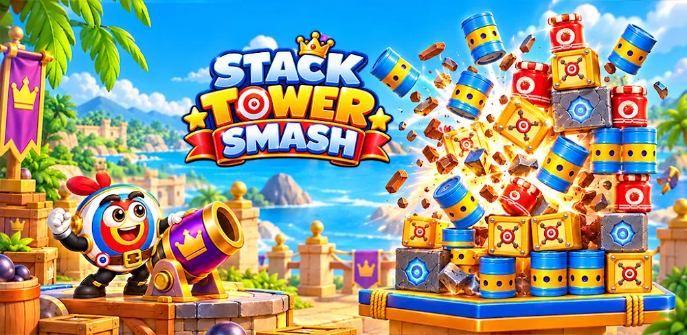 Stack Tower Smash